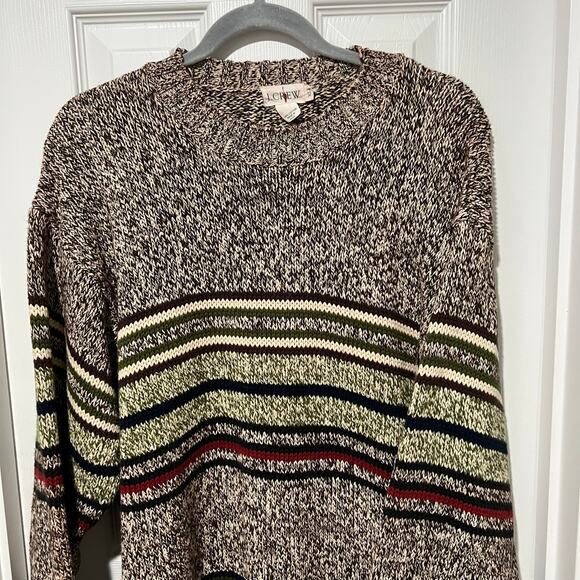 VTG J.Crew Oarsman Striped Cotton Sweater Men’s XL TALL 90s Y2K 
Retro FLAW - Picture 3 of 11